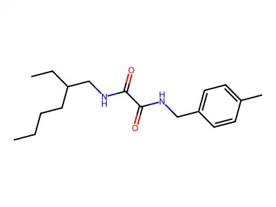 N-(2-ethylhexyl)-N'-(4-methylbenzyl)ethanediamide structure