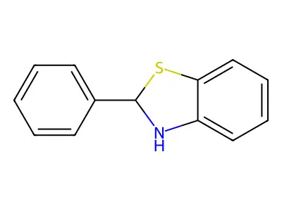 Benzothiazole, 2,3-dihydro-2-phenyl- structure