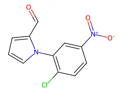 1-(2-chloro-5-nitrophenyl)-1H-pyrrole-2-carbaldehyde structure