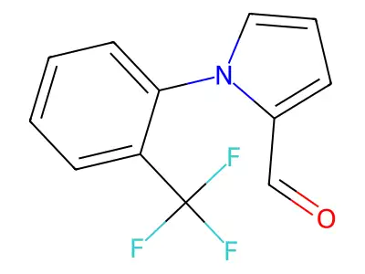 1-[2-(trifluoromethyl)phenyl]-1H-pyrrole-2-carbaldehyde structure