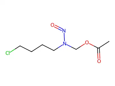N-Nitroso-N-(acetoxymethyl)-4-chlorobutylamine structure