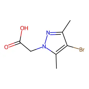 2-(4-bromo-3,5-dimethyl-1H-pyrazol-1-yl)acetic acid structure