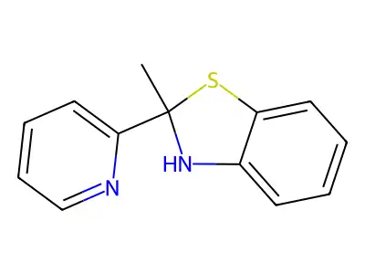 Benzothiazole, 2,3-dihydro-2-methyl-2-(2-pyridinyl)- structure