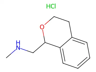 1H-2-Benzopyran-1-methanamine, 3,4-dihydro-N-methyl- structure