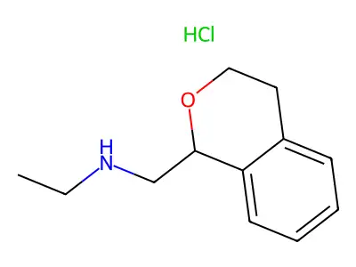 N-(3,4-dihydro-1H-isochromen-1-ylmethyl)ethanamine hydrochloride structure