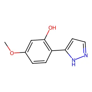 5-Methoxy-2-(1H-pyrazol-5-yl)phenol structure