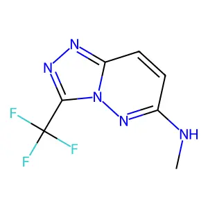N-methyl-3-(trifluoromethyl)-[1,2,4]triazolo[4,3-b]pyridazin-6-amine structure