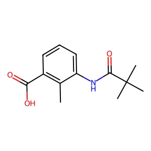 3-[(2,2-Dimethylpropanoyl)amino]-2-methylbenzoic acid structure