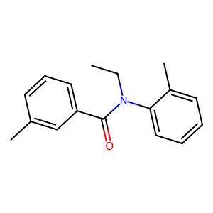 N-乙基-3-甲基-N-(2-甲基苯基)苯甲酰胺 structure