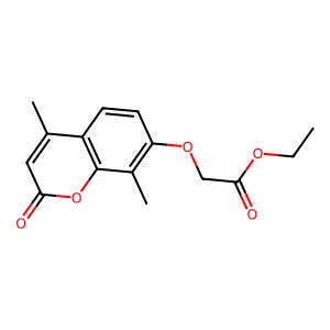 Ethyl 2-(4,8-dimethyl-2-oxochromen-7-yloxy)acetate structure
