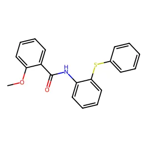 2-甲氧基-N-(2-苯基硫基苯基)苯甲酰胺 structure