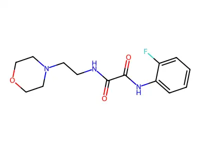 N-(2-fluorophenyl)-N'-[2-(morpholin-4-yl)ethyl]ethanediamide structure