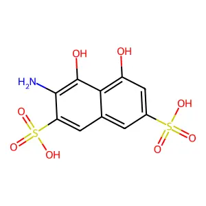 2,7-Naphthalenedisulfonic acid, 3-amino-4,5-dihydroxy- structure