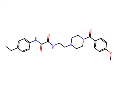 N'-(4-ethylphenyl)-N-[2-[4-(4-methoxybenzoyl)piperazin-1-yl]ethyl]oxamide structure
