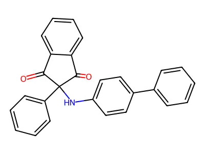 2-Phenyl-2-(4-phenylanilino)indene-1,3-dione structure