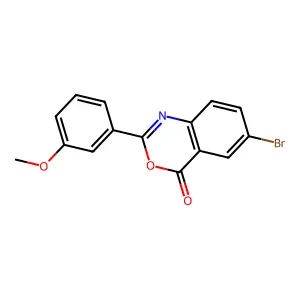 6-bromo-2-(3-methoxyphenyl)-4H-3,1-benzoxazin-4-one structure