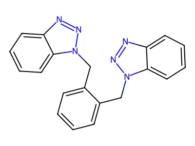 1-{[2-(1H-1,2,3-Benzotriazol-1-ylmethyl)phenyl]methyl}-1H-1,2,3-benzotriazole structure