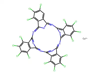 Pigment Green 7 structure