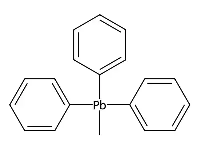 Methyl(triphenyl)plumbane structure