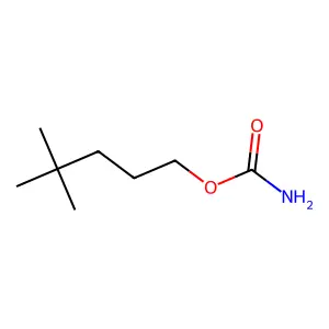 1-Pentanol, 4,4-dimethyl-, carbamate structure