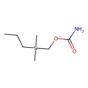 Methanol, (dimethylpropylsilyl)-, carbamate structure