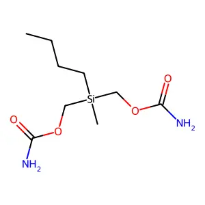 Methanol, (butylmethylsilylene)di-, dicarbamate (ester) structure