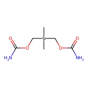 (Dimethylsilanediyl)dimethanediyl dicarbamate structure