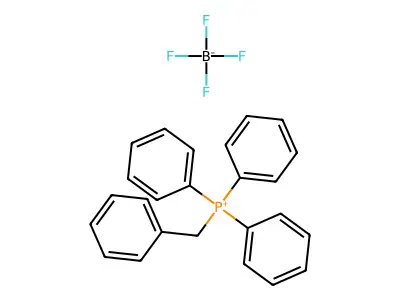 Benzyl(triphenyl)phosphanium tetrafluoroborate structure