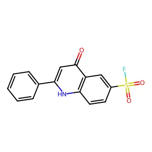 4-Hydroxy-2-phenyl-6-quinolinesulfonyl fluoride structure