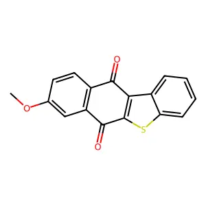Benzo[b]naphtho[2,3-d]thiophene-6,11-dione, 8-methoxy- structure
