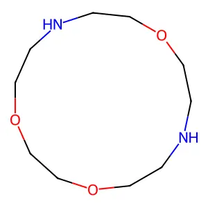 1,4,10-Trioxa-7,13-diazacyclopentadecane structure