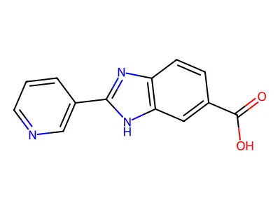 2-(3-Pyridinyl)-1H-苯并咪唑-6-羧基lic 酸 structure