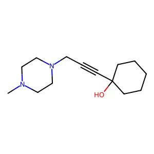 1-[3-(4-Methyl-piperazin-1-yl)-prop-1-ynyl]-cyclohexanol structure