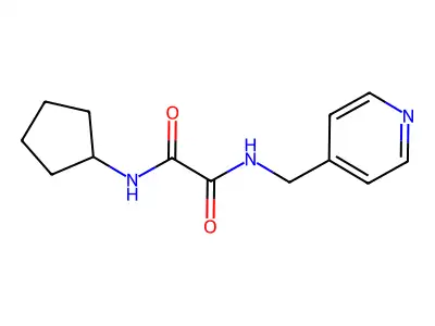 N1-cyclopentyl-N2-(pyridin-4-ylmethyl)oxalamide structure