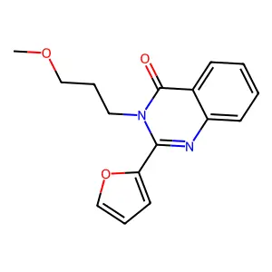 2-(Furan-2-yl)-3-(3-methoxypropyl)quinazolin-4-one structure