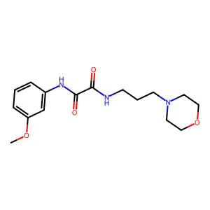 N'-(3-methoxyphenyl)-N-(3-morpholin-4-ylpropyl)oxamide structure