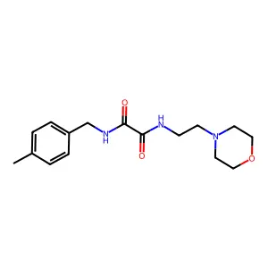 N'-[(4-methylphenyl)methyl]-N-(2-morpholin-4-ylethyl)oxamide structure