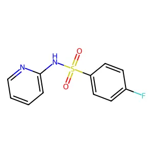 4-fluoro-N-(pyridin-2-yl)benzenesulfonamide structure