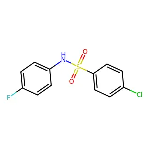 4-chloro-N-(4-fluorophenyl)benzenesulfonamide structure