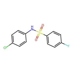 N-(4-Chlorophenyl)-4-fluorobenzenesulfonamide structure