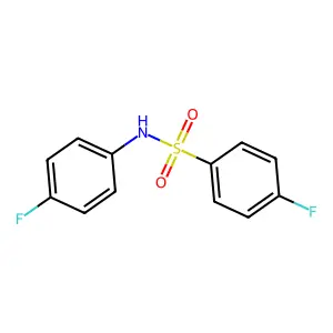 4-Fluoro-N-(4-fluorophenyl)benzenesulfonamide structure