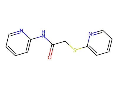 N-(吡啶-2-基)-2-(吡啶-2-基硫基)乙酰胺 structure