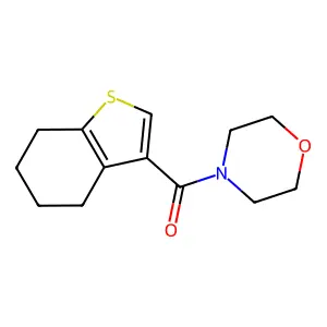 Morpholin-4-yl(4,5,6,7-tetrahydro-1-benzothiophen-3-yl)methanone structure