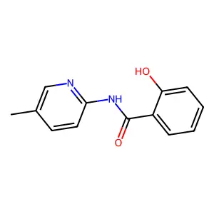 2-hydroxy-N-(5-methylpyridin-2-yl)benzamide structure
