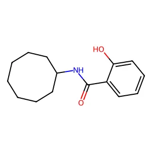N-cyclooctyl-2-hydroxybenzamide structure