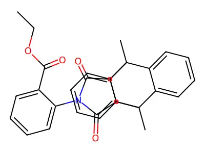 ethyl 2-(1,8-dimethyl-16,18-dioxo-17-azapentacyclo[6.6.5.0~2,7~.0~9,14~.0~15,19~]nonadeca-2,4,6,9,11,13-hexaen-17-yl)benzoate structure