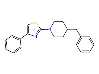 2-(4-Benzylpiperidin-1-yl)-4-phenyl-1,3-thiazole structure