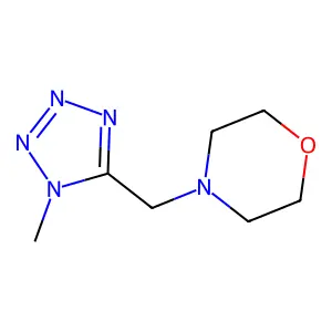4-[(1-Methyltetrazol-5-yl)methyl]morpholine structure