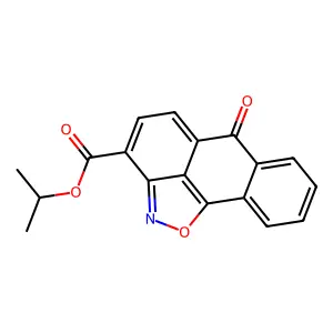 isopropyl 6-oxo-6H-anthra[1,9-cd]isoxazole-3-carboxylate structure