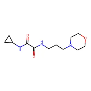 N-cyclopropyl-N'-[3-(morpholin-4-yl)propyl]ethanediamide structure